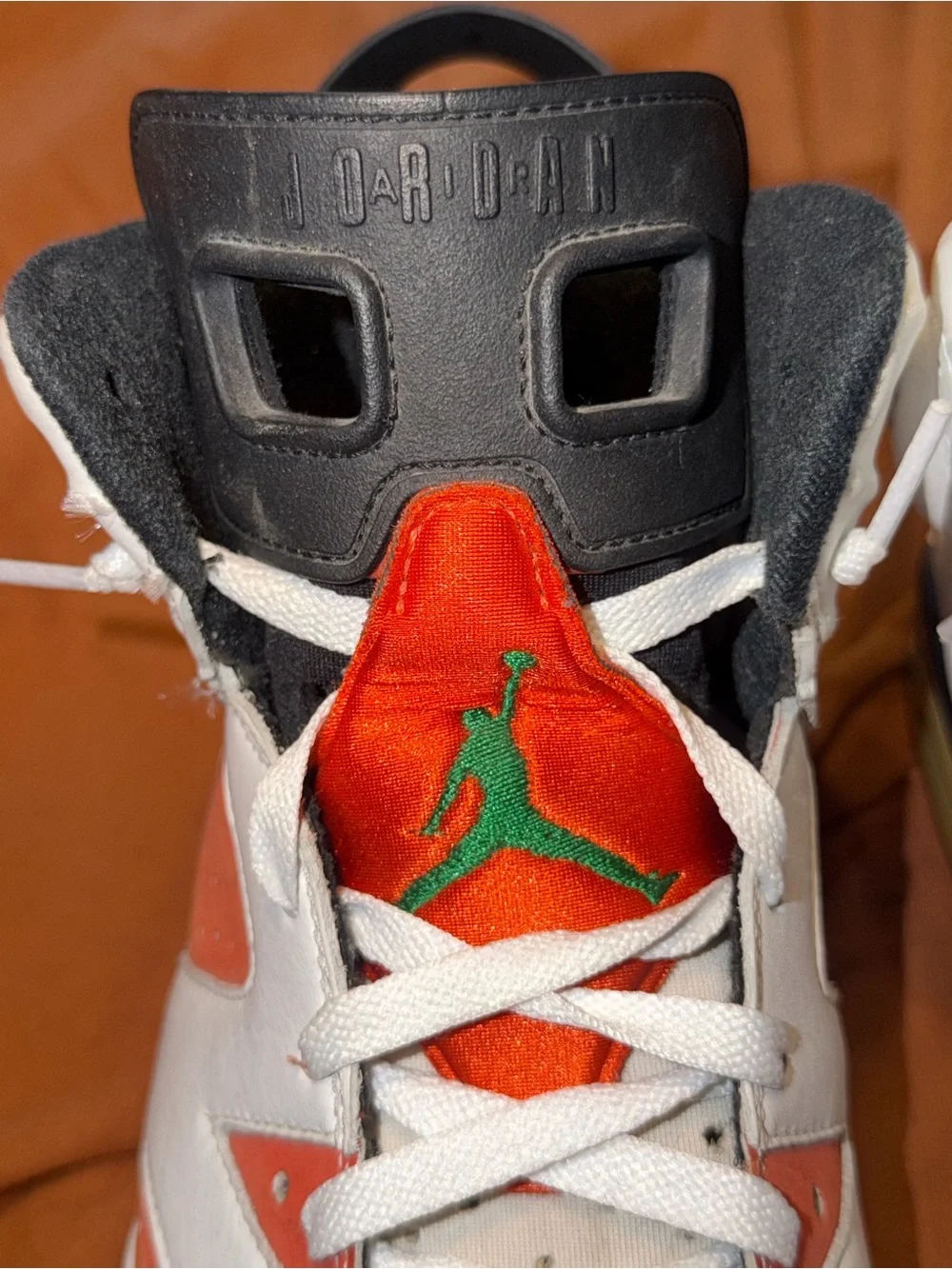 SALE!! Jordan 6 (“Gatorade”) Classic Sneakers in Orange, White & Black